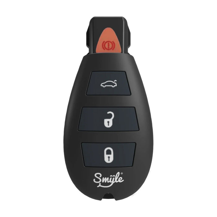 Black car key vaporizer on a white background