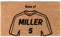 Personalized Jersey Print Coir Mat