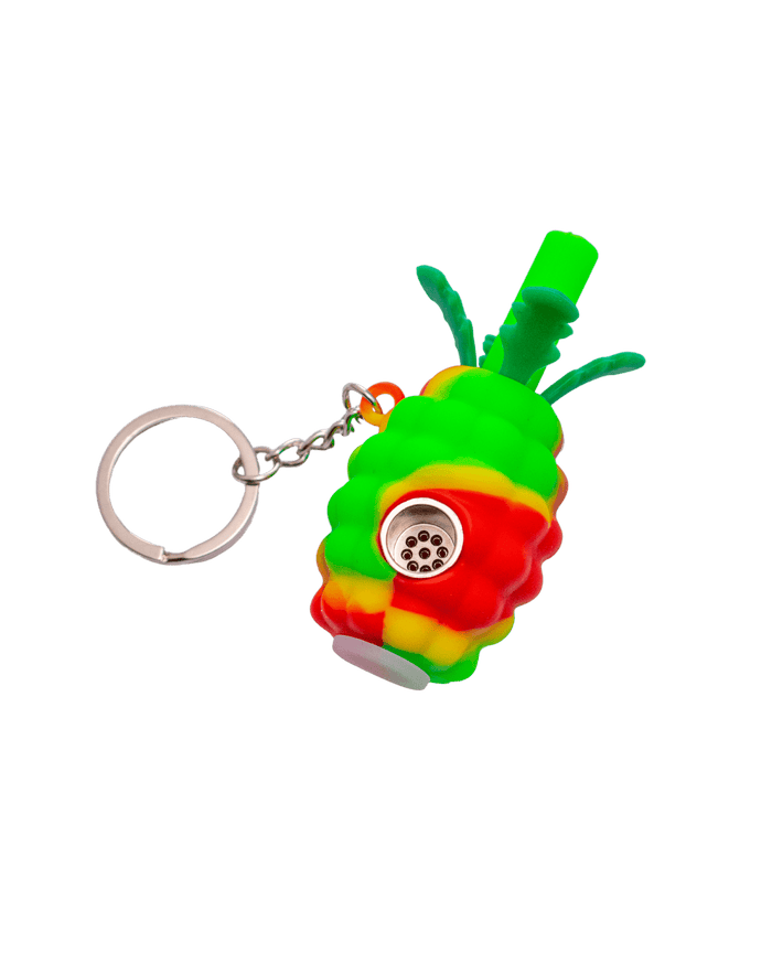 Pineapple Pipe Keychain WorldofBongs