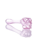 4'' Pink Skull Glass Pipe WorldofBongs