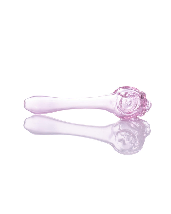 4'' Pink Skull Glass Pipe WorldofBongs