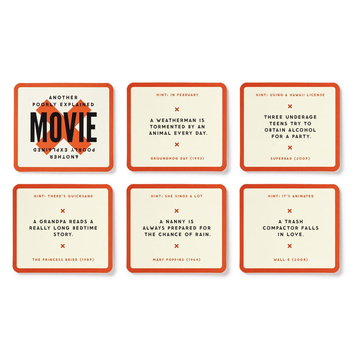 Poorly Explained Movies Game Card Games Brass Monkey