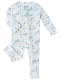 PoshTOT Shark Bamboo Baby Convertible Zippy Romper: 12-18M
