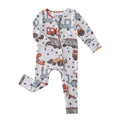 PoshTOT Vehicles Bamboo Baby Convertible Zippy Romper: 12-18M