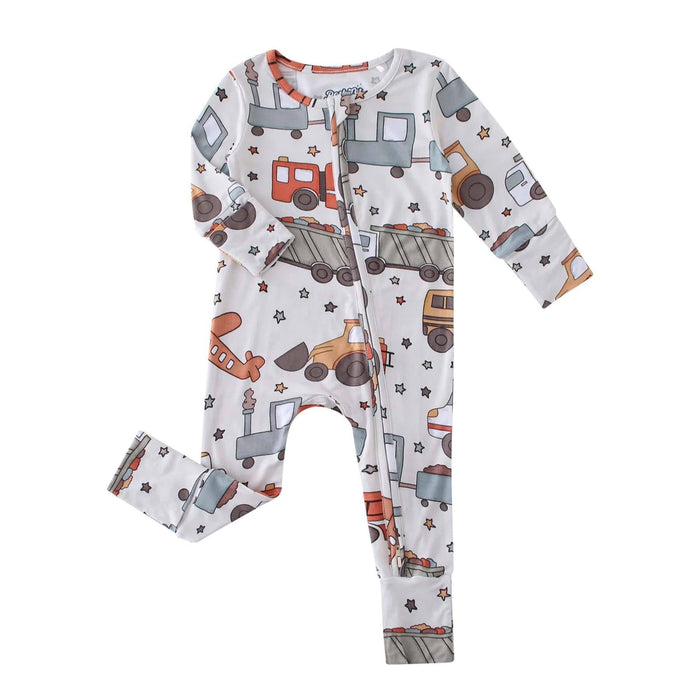 PoshTOT Vehicles Bamboo Baby Convertible Zippy Romper: 2T