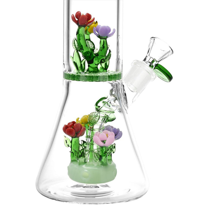 Power Is In The Flower Glass Bong - 12"