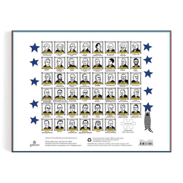 Presidents' Pets 2000 Piece Puzzle Galison