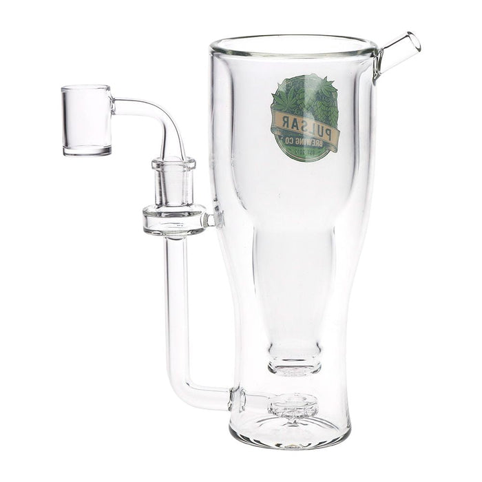 Pulsar Brewing Co Smokeable Beer Mug Glass Dab Rig - 8.5" / 330ml