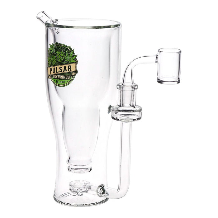 Pulsar Brewing Co Smokeable Beer Mug Glass Dab Rig - 8.5" / 330ml