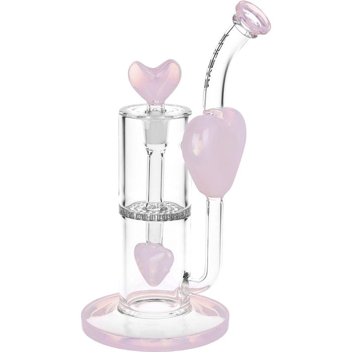 Pulsar Hearts on Hearts Recycler Water Pipe - 8.25"