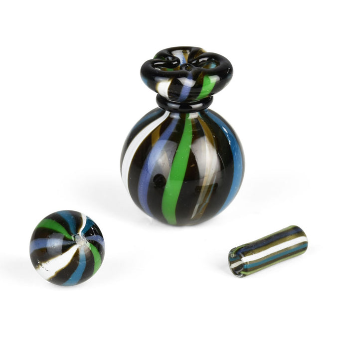 Pulsar Terp Slurper Multi-Striped Set - 3pc- Colors Vary Pulsar