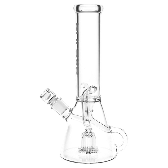 Quad-Arm Mini Circ Perc Recycler Beaker Glass Bong - 12"