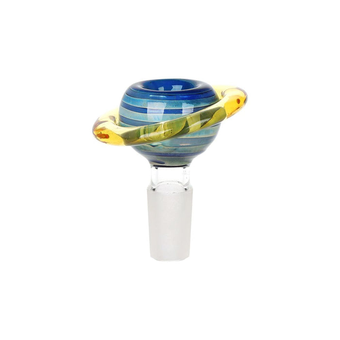 Rings of Saturn Bubble Perc Glass Bong - 13"