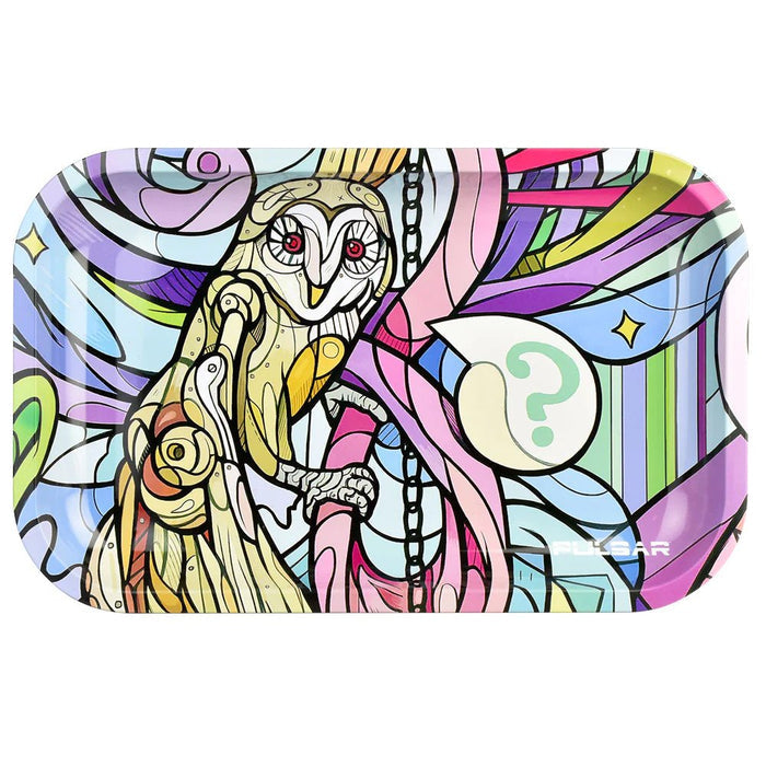 Robotic Owl Metal Rolling Tray