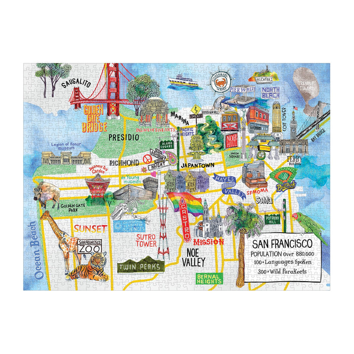 San Francisco 1000 Piece Jigsaw Puzzle 1000 Piece Puzzles Cities Collection