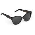 Smoking Shades Blaze - Cateye Matte Black Frame - Black Lenses Smoking Shades