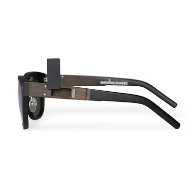 Smoking Shades Blaze - Cateye Matte Black Frame - Pink Mirror Lenses Smoking Shades