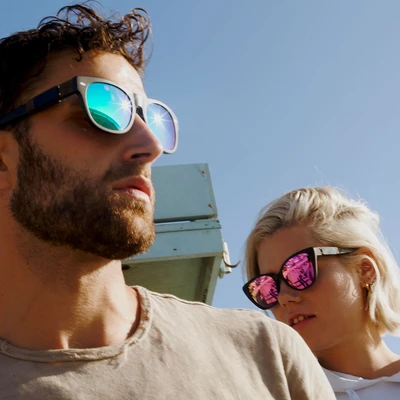 Smoking Shades Blaze - Cateye Matte Black Frame - Pink Mirror Lenses Smoking Shades
