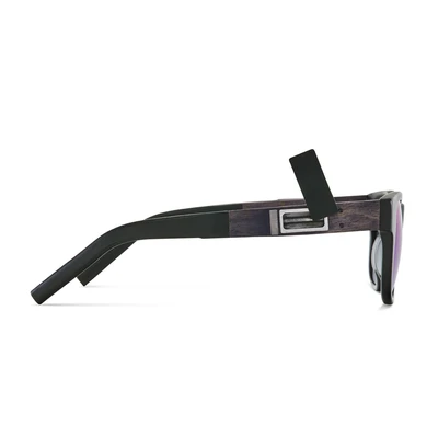 Smoking Shades Haze - Matte Black Frame - Blue Mirror Lenses Smoking Shades