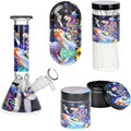 Space Monster Glass Beaker Bong Smoking Set - 7.75"