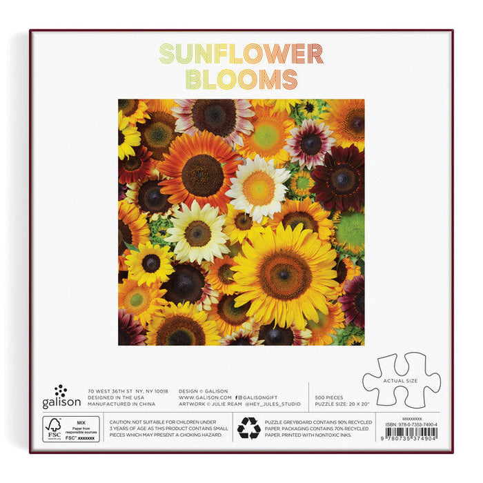 Sunflower Blooms 500 Piece Puzzle Puzzles Julie Seabrook Ream