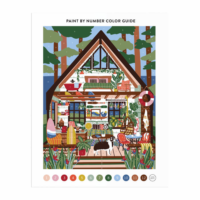Surf Shack Hideaway 11 x 14 Paint By Number Kit Ceyda Alasar