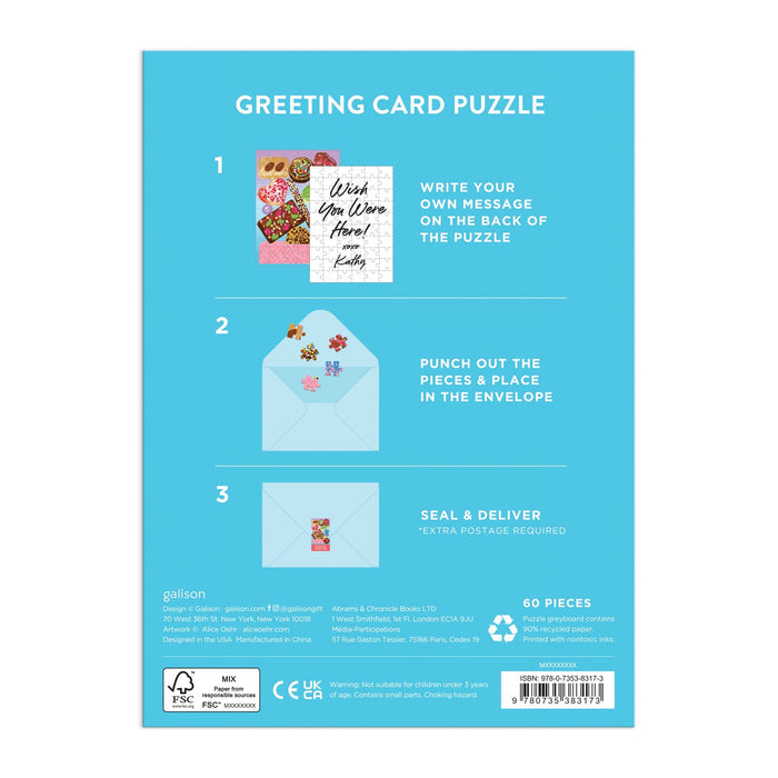Sweets for the Sweet Greeting Card Puzzle Jigsaw Puzzle Alice Oehr