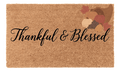 Thankful and Blessed Coir Mat