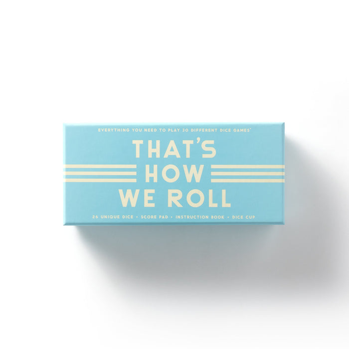 That's How We Roll Dice Game Set Board Games Brass Monkey