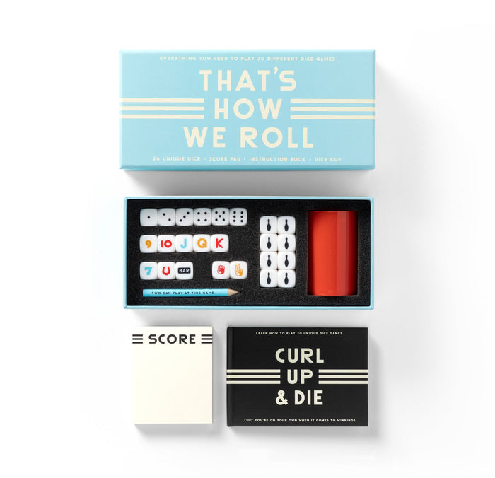 That's How We Roll Dice Game Set Board Games Brass Monkey