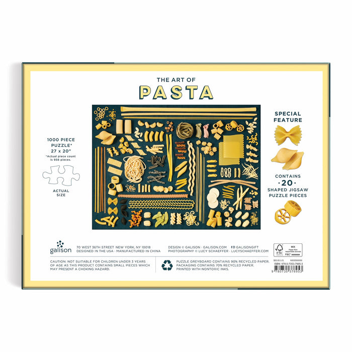 The Art of Pasta 1000 Piece Puzzle with Shaped Pieces Lucy Schaeffer