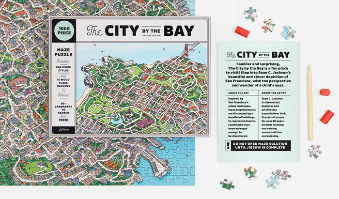 The City By the Bay 1000 Piece Maze Puzzle Sean C. Jackson