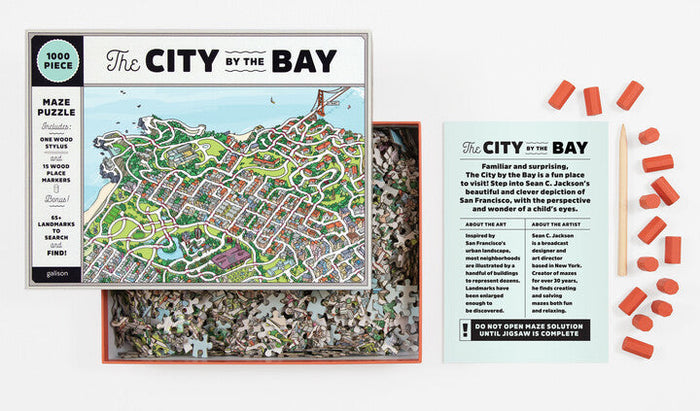 The City By the Bay 1000 Piece Maze Puzzle Sean C. Jackson