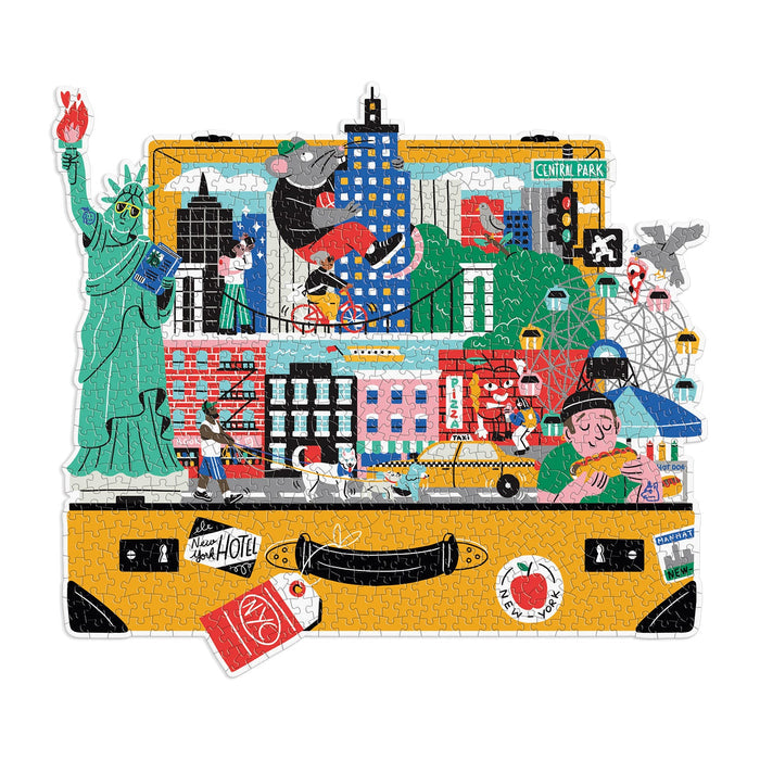 The City That Never Sleeps 750 Piece Shaped Puzzle Galison