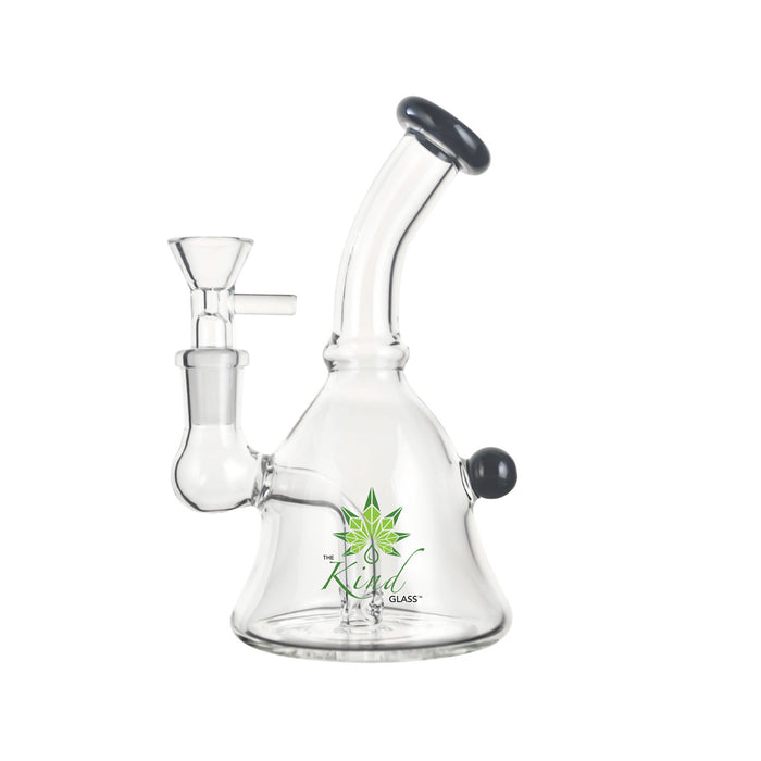 Mini Glass Bong with 'Kind Glass' logo on a white background
