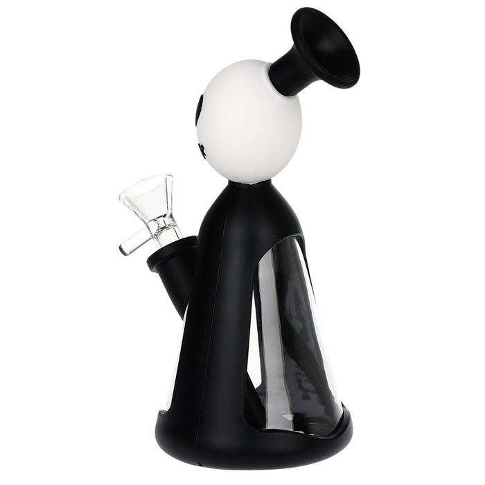 “The Nightmare” Silicone on Glass Bong - 7.25"