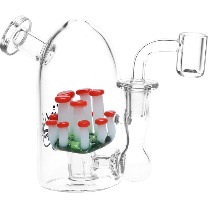 There's Not Mushroom Left Mini Glass Dab Rig