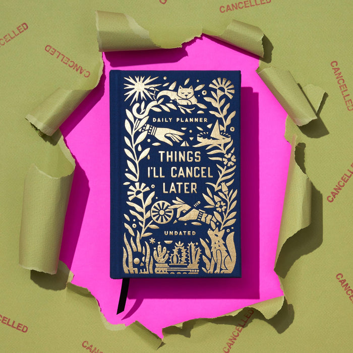 Things I'll Cancel Later Undated Mini Planner Brass Monkey