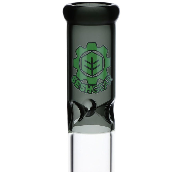 Triple Honeycomb Perc Straight Tube Water Pipe - 15"