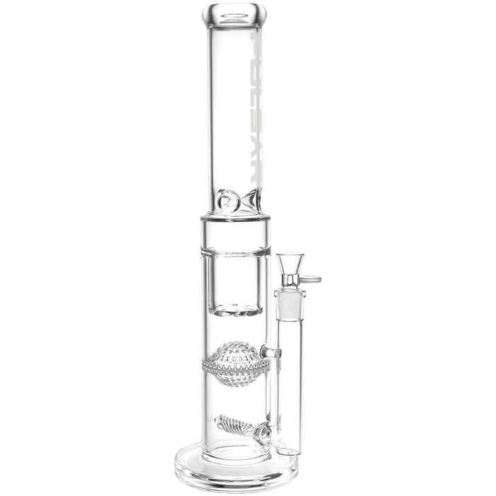 Triple Treat Straight Tube Percolator Water Pipe - 17"