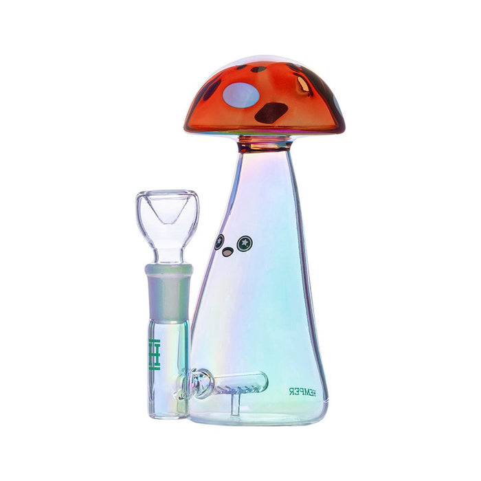 Trippy Shroom Glass Water Pipe