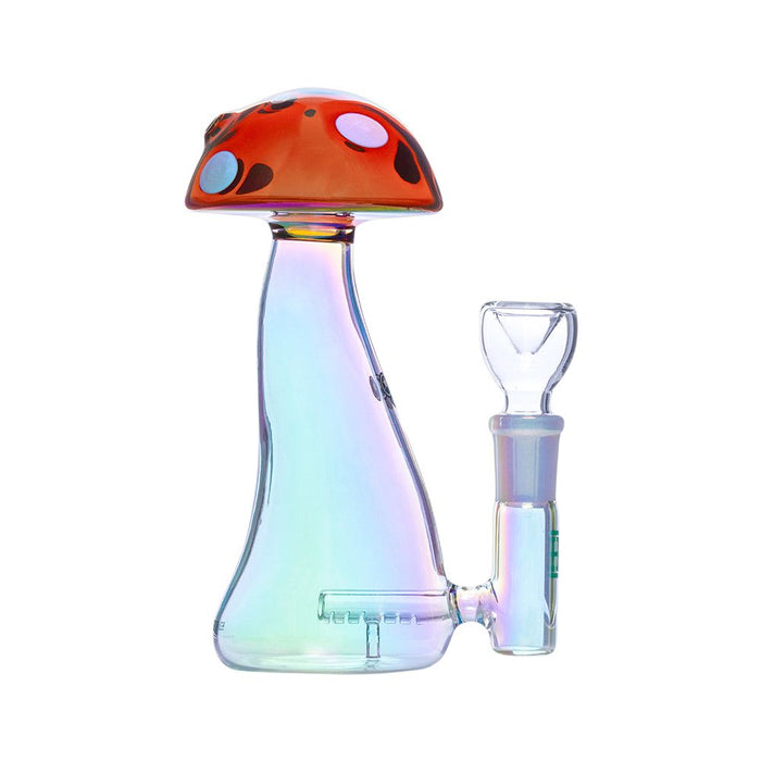 Trippy Shroom Glass Water Pipe