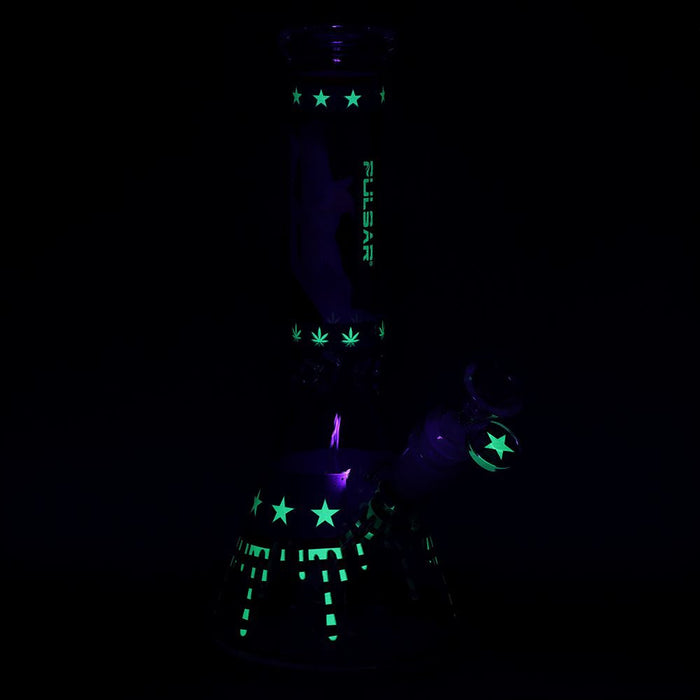 Uncle Sam Eagle Glass Beaker Bong - 9.75"