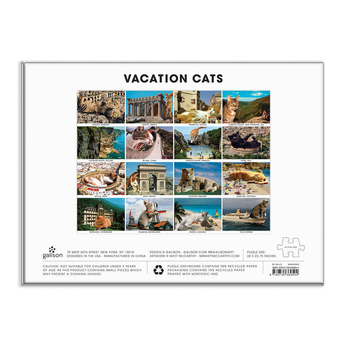 Vacation Cats 1500 Piece Puzzle 1500 Piece Puzzles Matt McCarthy
