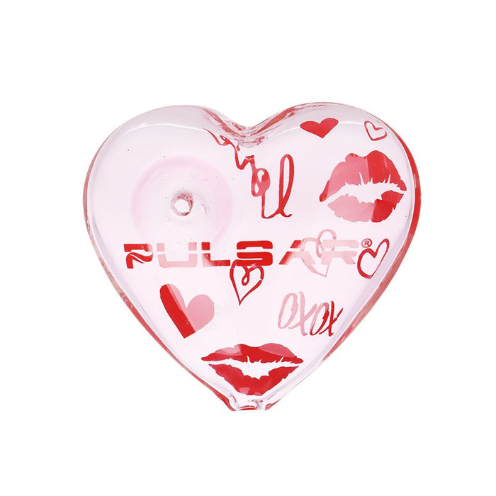 Valentine's XOXO Glass Beaker Bong & Heart Pipe Set