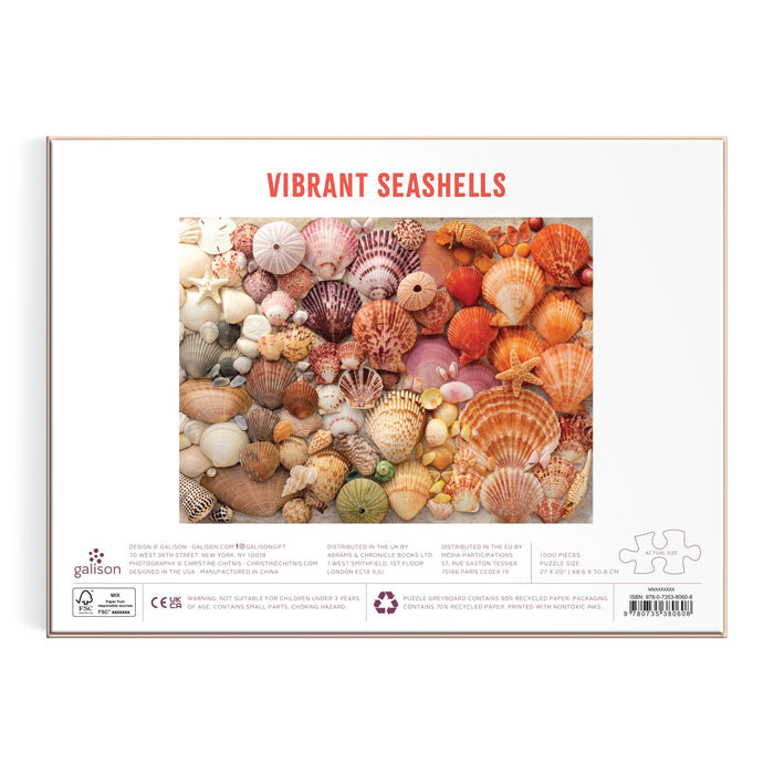 Vibrant Seashells 1000 Piece Puzzle 1000 Piece Puzzles Christine Chitnis