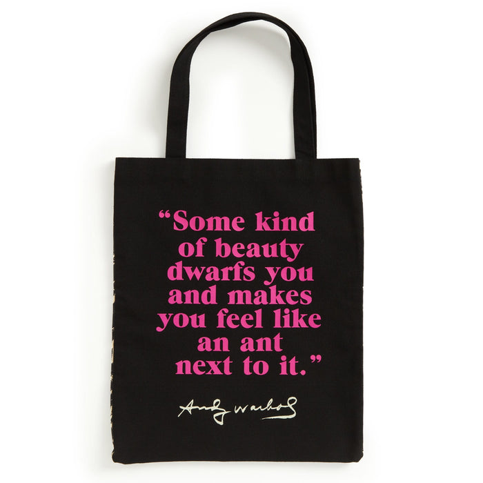 Warhol Flowers Canvas Tote Bag - Pink Tote Bags Andy Warhol Foundation For The Visual Arts
