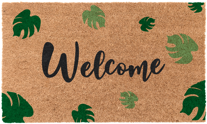 Welcome Spring Leaves | Coco Mats N More