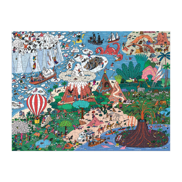 Where's ________? Curious and Far Out Places 500 Piece Search and Find Puzzle Jigsaw Puzzle Hye Jin Chung