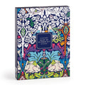 A vibrant William Morris Brother Rabbit 9 x 12" Paint by Number Kit box features intricate floral designs and two white rabbits, inspired by “Brother Rabbit,” with a central label displaying the product and brand name.